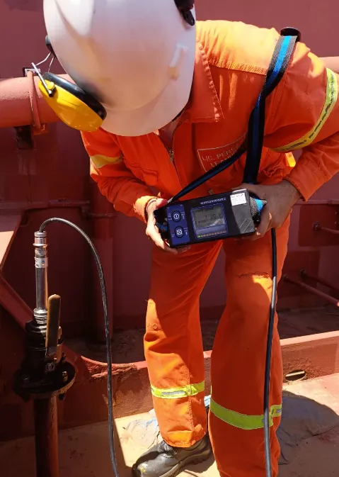 Desgasificación de buques monitoreo