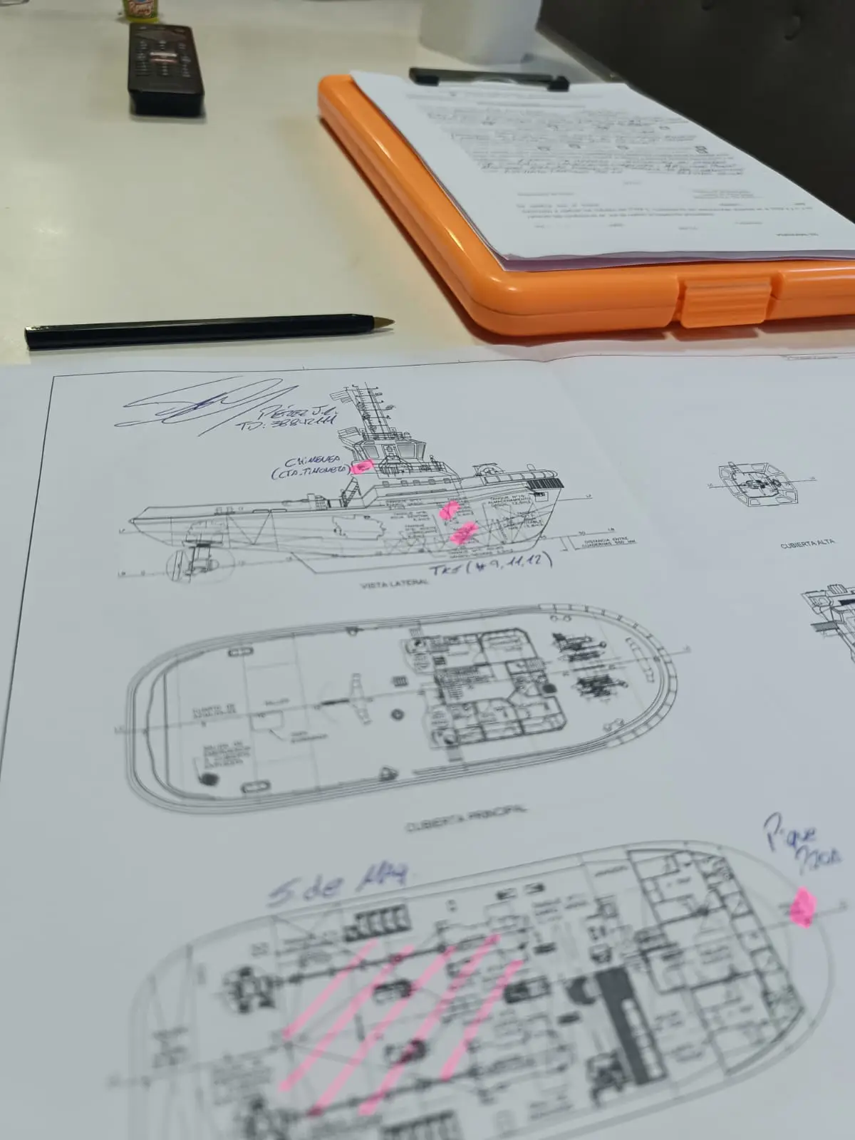 Documentación técnica para habilitación de taller naval